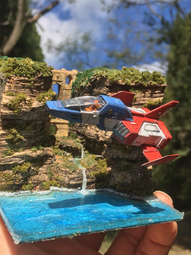 1/100コアファイター ジオラマ–4枚目/制作者：ゆうすけ&かずま