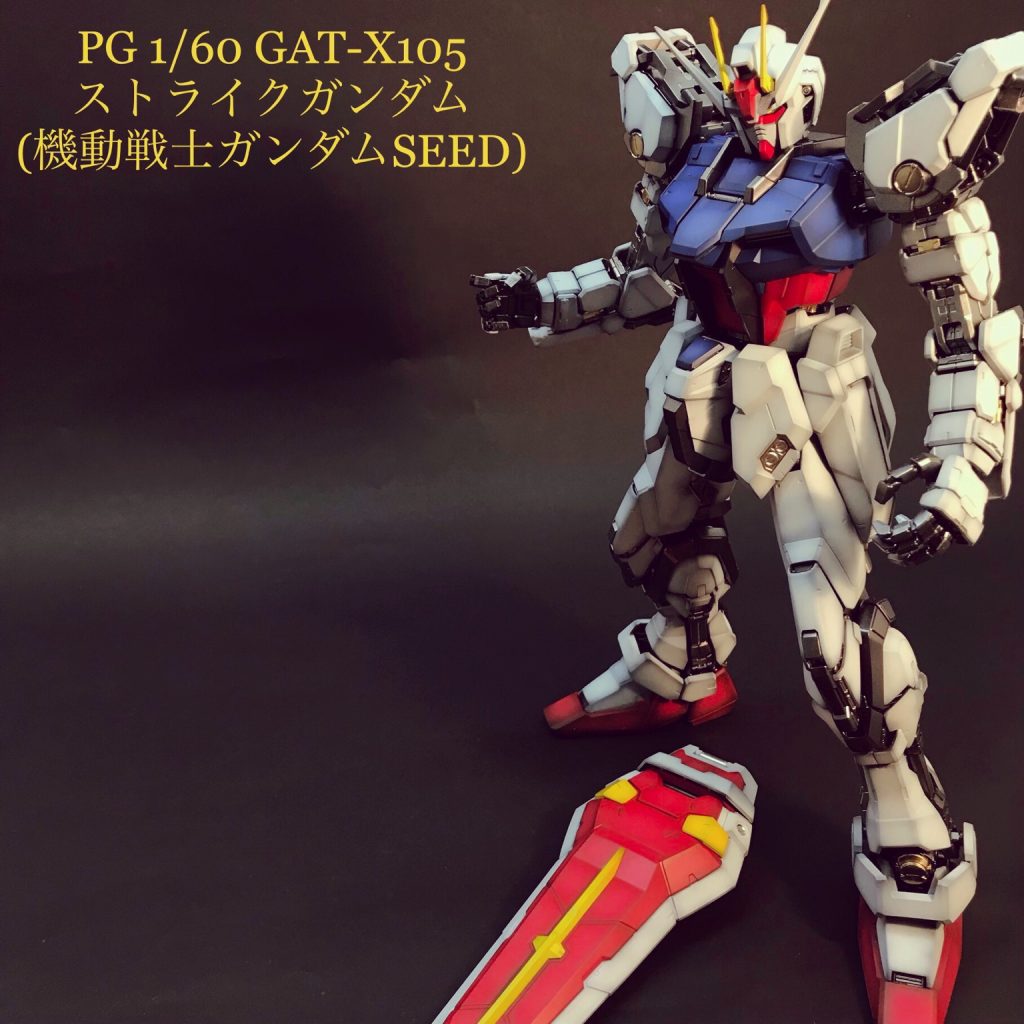 PG 1/60 GAT-X105 ストライクガンダム (機動戦士ガンダムSEED)–3枚目/制作者：taropapa1403