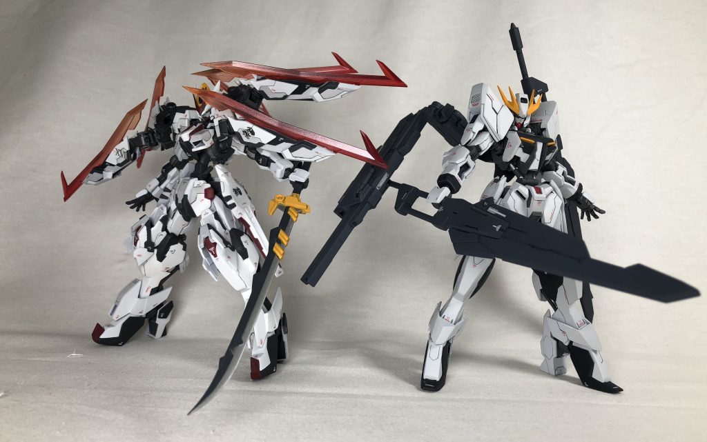 ここから後書きになります

このガンプラは、オルフェウスさんへの好きをぶつけ、3ヶ月間制作し続けました。夕夜さんの超絶作品と兄弟機と言うに足る作品にできるよう自分に出来ることや挑戦できることには全て手を出しました。オルフェウスさんの投稿を何度も読み、デザインから筋彫り、カラーリング、デカールまで全て意識して制作しました。
モデラーとしても成長でき、並べる機会まで与えていただき、夕夜さんには感謝しかありません。
夕夜さんとここまで見ていただいたみなさん、ほんとうにありがとうございます。