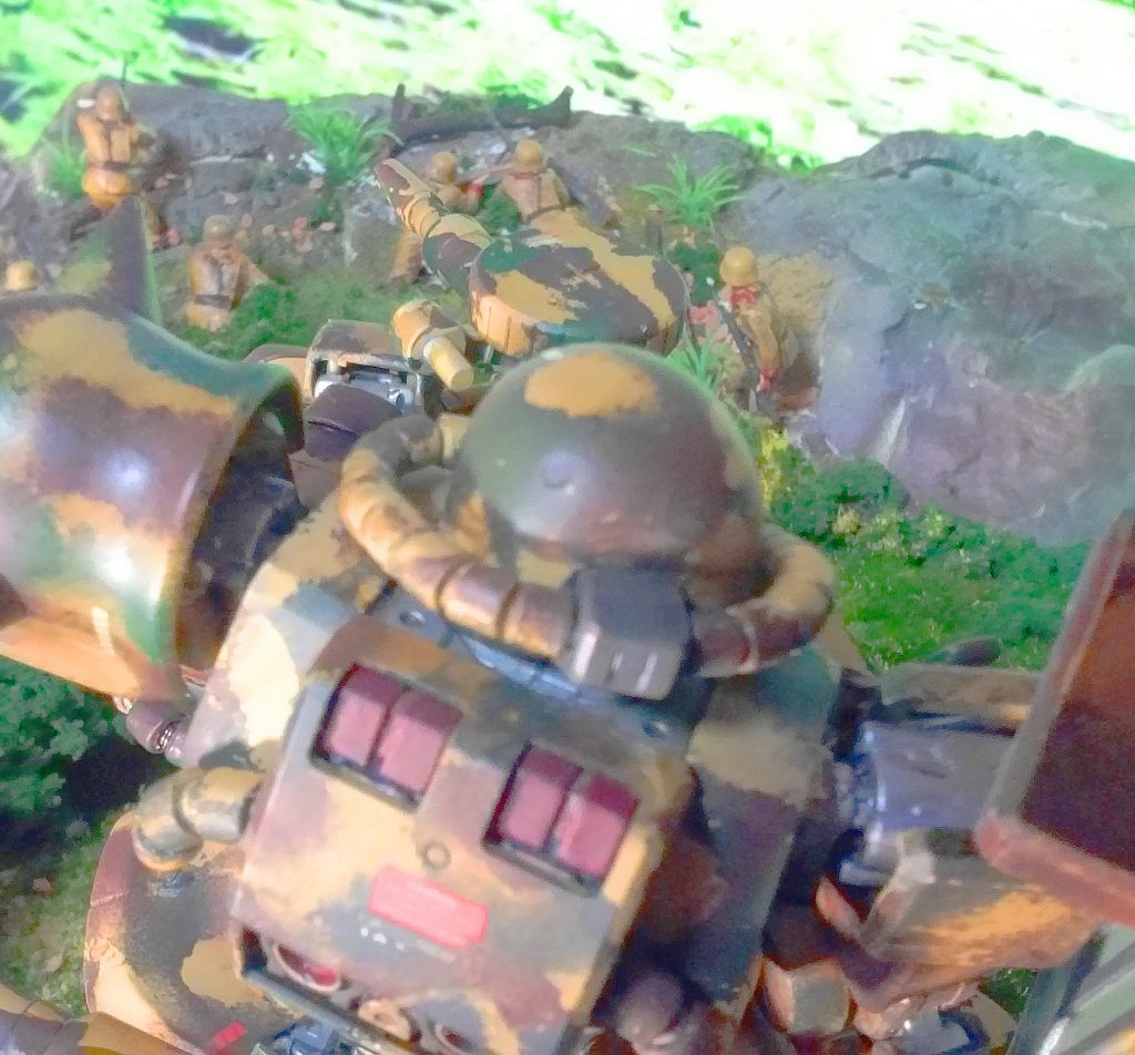 東南アジア戦線　第３０２小隊　ザク強襲–3枚目/制作者：sora