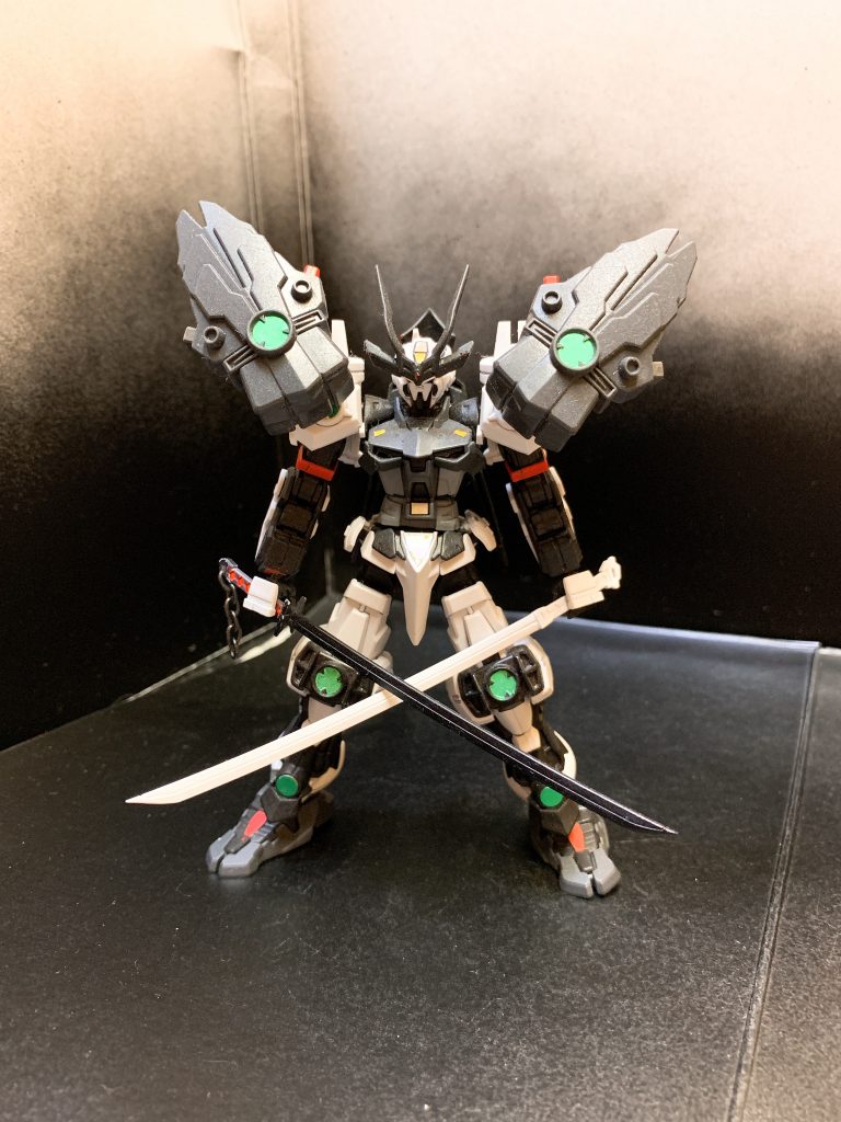 フロント。
一年ほど前に作成したものです。黒く塗ればかっこええやん!という思いつきですね。かっこよ。