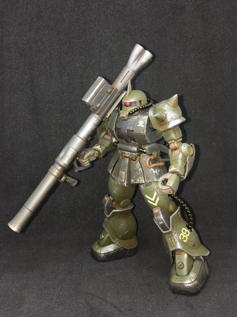 【素組み卒業】HG オリジン版 ザクII–3枚目/制作者：ハシビル