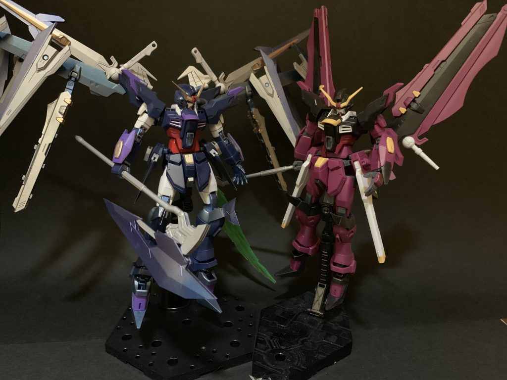 元キットとの比較。悪魔的ニュアンスから強キャラっぽい感じに仕上げられたかなと。イメージ的には3、4話感覚で主人公と対峙する感じ。