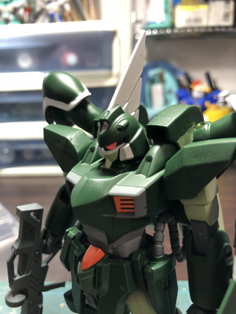 モビルスーツ ゲイツ頭部アップ！
モノアイは動くようにしたかったのでシールで再現