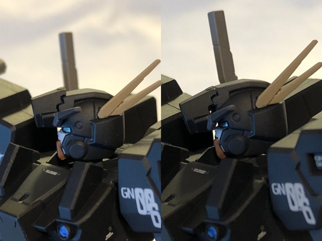 頭部センサーは間にパーツ挟むとかどうなのと思ったので可動化。