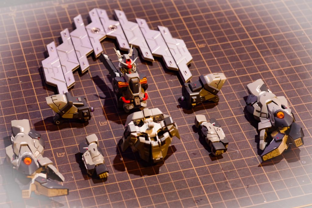 トップコート前の画像、各パーツのチェックのついでに並べて写真撮りましたw