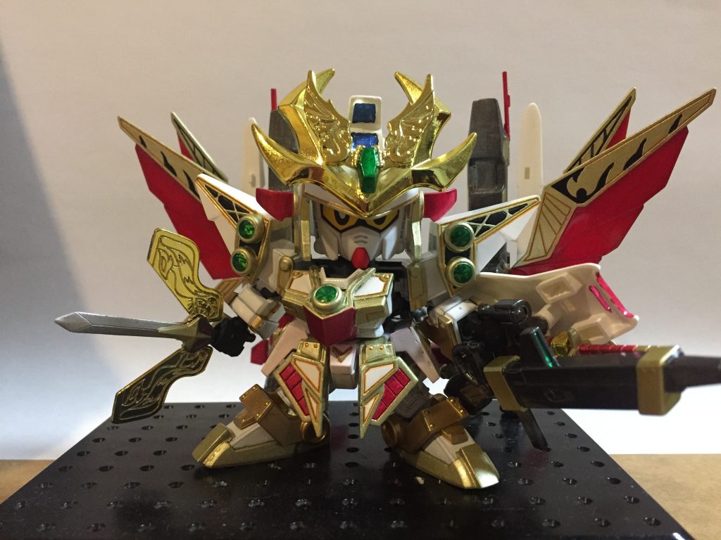 そこに盾と種子島を接続することで、三代目大将軍全武装形態(フルウェポンモード)としました。刀と銃のシステムウェポンラックで、閃光剣の無限のエネルギーを、種子島から発射出来るというmy設定です。