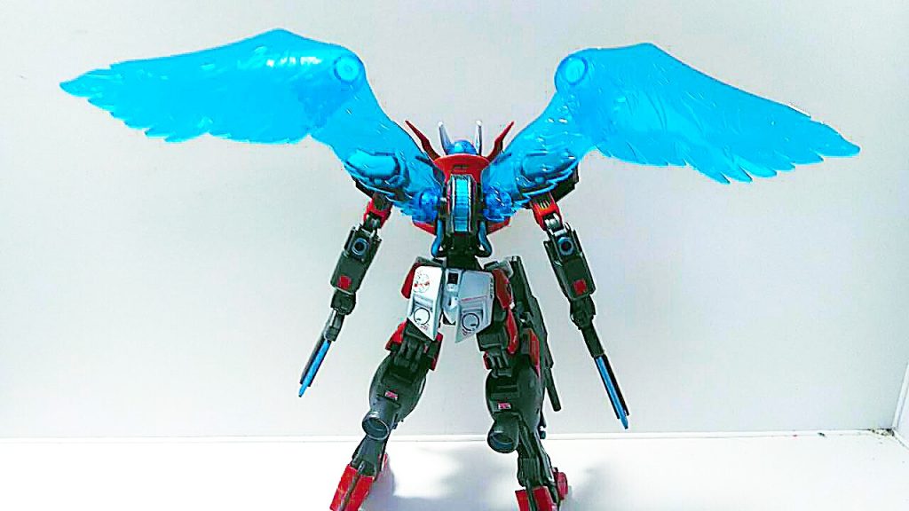 プラフスキーウィング展開。所々のメタルブルーはビルドファイターズのRGシステムをイメージしてます。