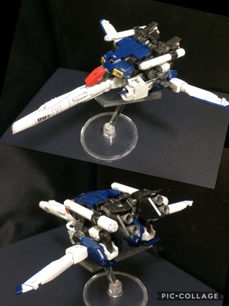●Gアタッカー 
Aパーツから構成される。上半身。 
機首4連装80mmバルカンとビームカノン2門搭載。高機動な攻撃機。 
高火力に加速性能を持ち、対MS戦闘も容易。