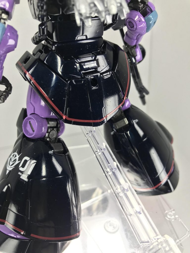 HG 高機動試作型ザク 光沢偏光メタリック塗装 〜ロールアウト仕様 〜黒偏光仕上げ〜–5枚目/制作者：モルガナ