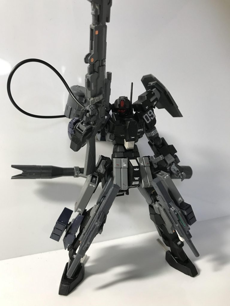 フル装備の正面から！