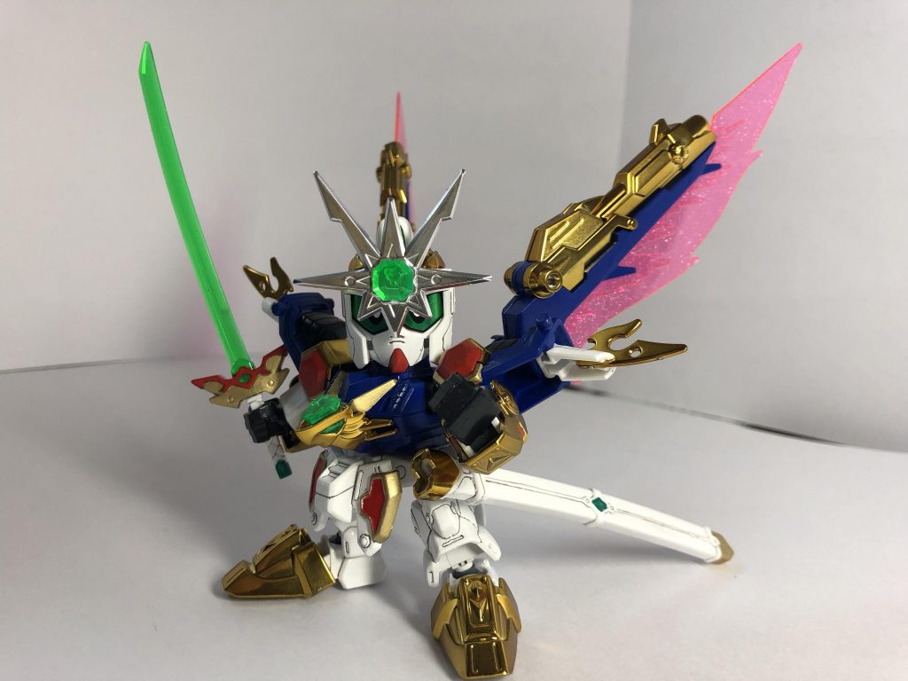 超将軍形態。当時のものに比べるとおでこの飾りが小ぶりだからと位置が下めなせいか違和感が…

そして頭の髪の毛？みたいなとこは金色だったとは…(　ﾟдﾟ)