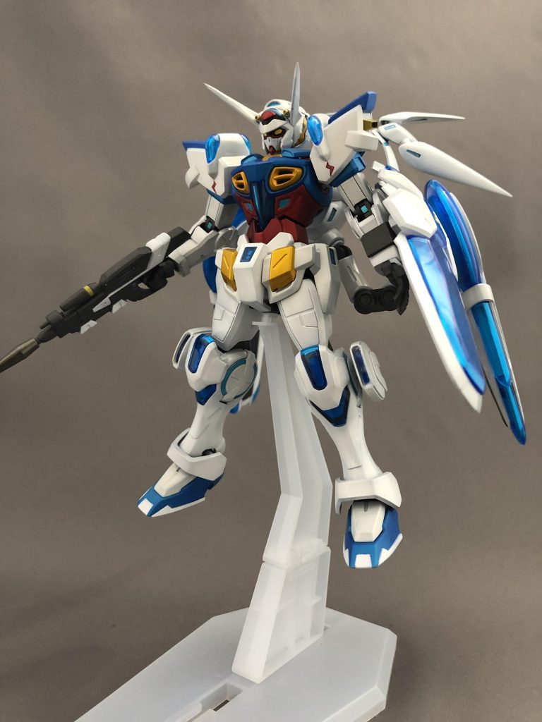 黒サフ EXホワイト立ち上げ ムーンストーンパール クリアホワイト 蛍光クリアの順番で重ねてみました