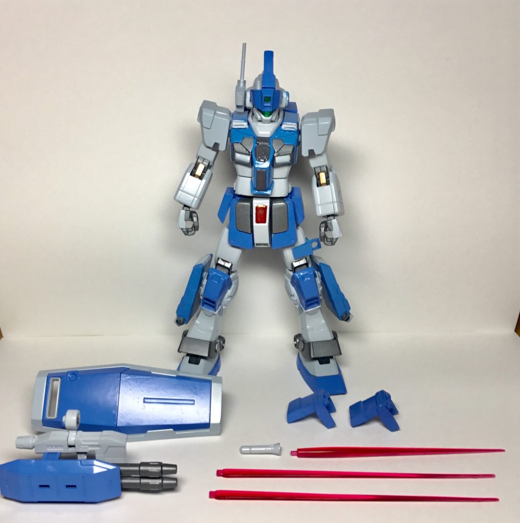 タスティックディスプレイ

ビーム刃はジムスナイパーⅡ付属のものとAGE2マグナムからの流用です。