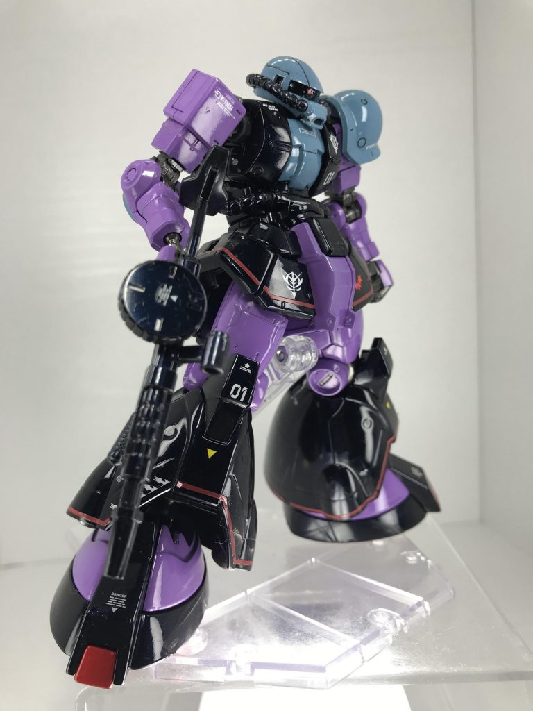 HG 高機動試作型ザク 光沢偏光メタリック塗装 〜ロールアウト仕様 〜黒偏光仕上げ〜–2枚目/制作者：モルガナ