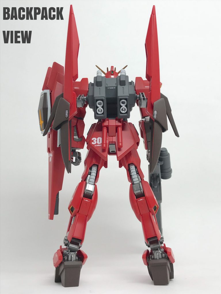 百式とリックディアスの中間機的な機体
をイメージしました。
因みにバックバインダーはライトニング
ゼータのシールドを使用してます。