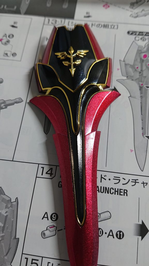 シールドが一番綺麗に塗装出来たと自画自賛(笑)