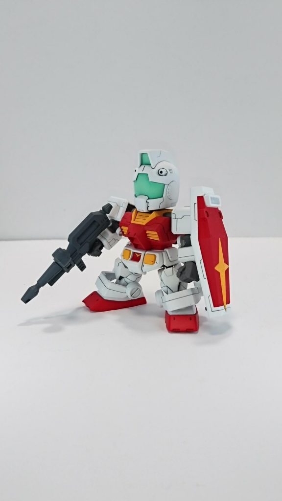 おまけのジム頭。
ライフルのグリップ位置も変更してます。