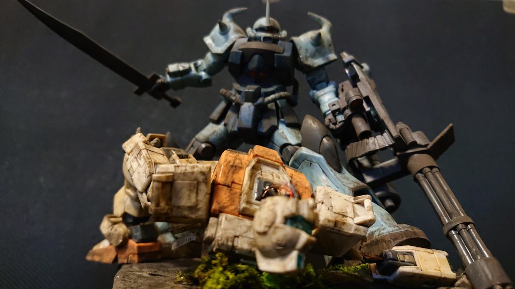 なかなか臨場感を作れたのではないでしょうか
やはり08小隊やオルフェンズの機体は泥が似合いますね。