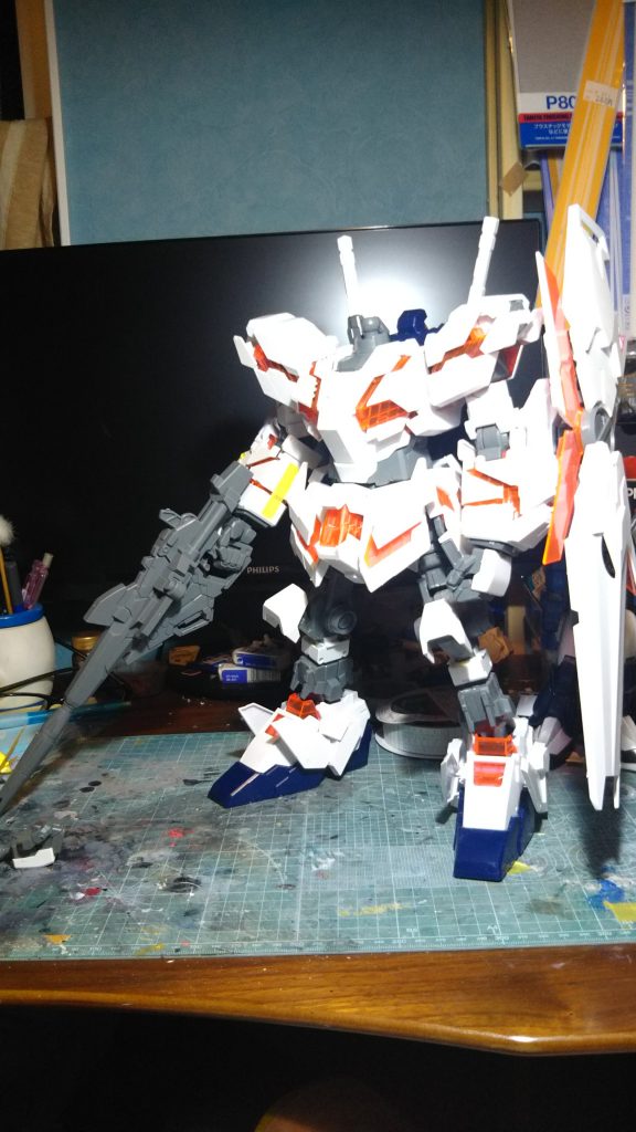 腰、腕を縮めてバランスを取りました。