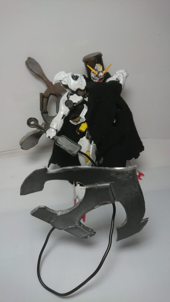 ワイヤーの差し替えでイカリの先端を飛ばせます。