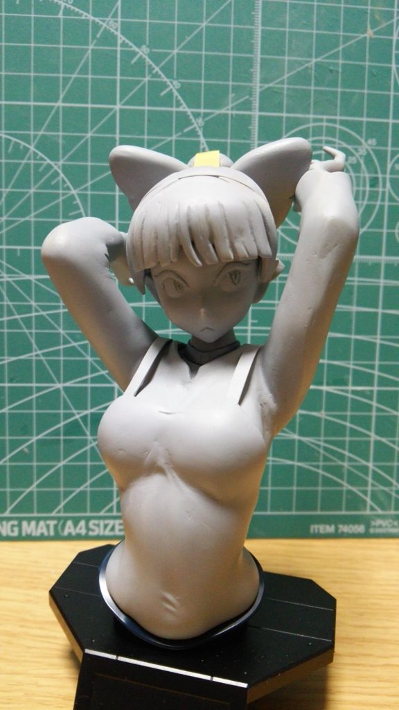 元々のシワの感じを残しつつ仕上げていきます。