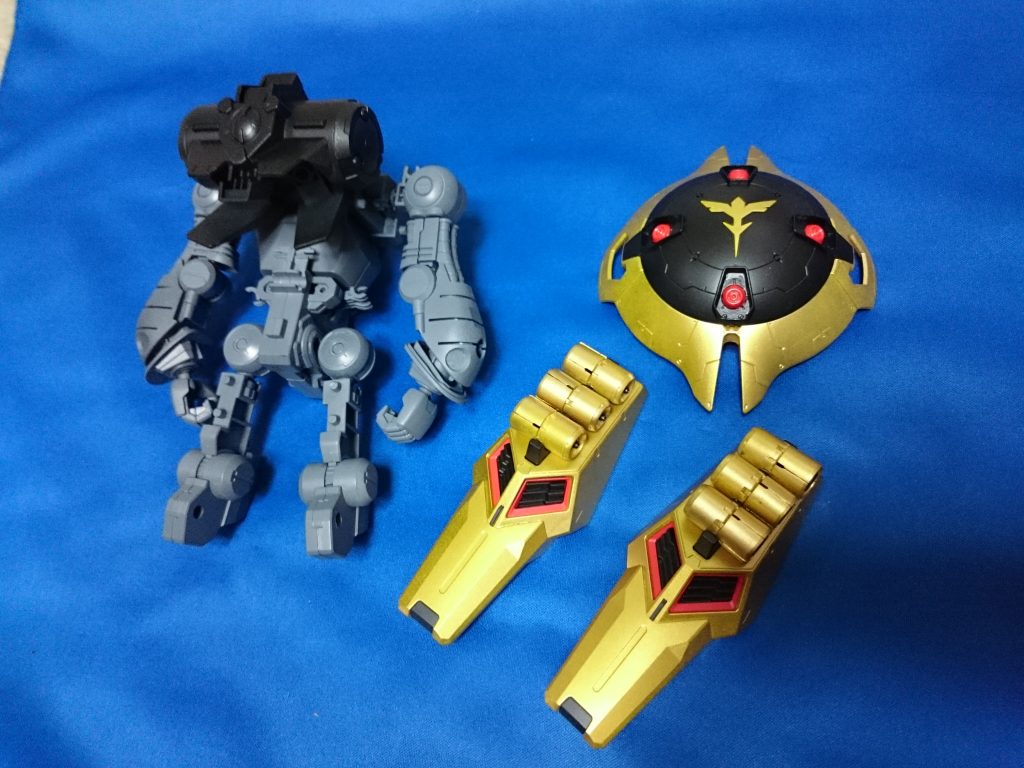 カラースプレーした部位。黄色は3コート