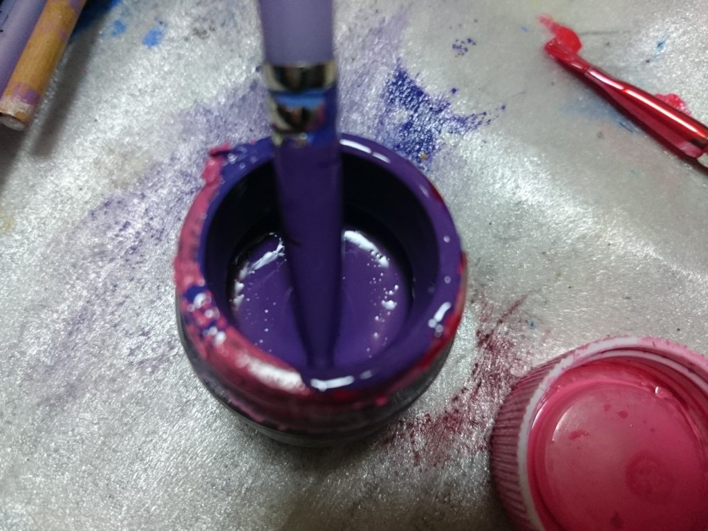 以前HGUCに作った紫を紛失し新たに調合。