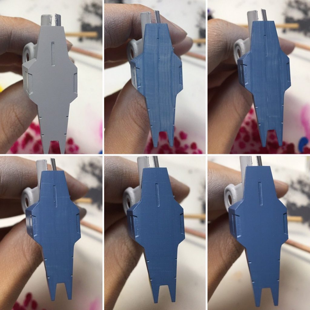 筆塗りの工程