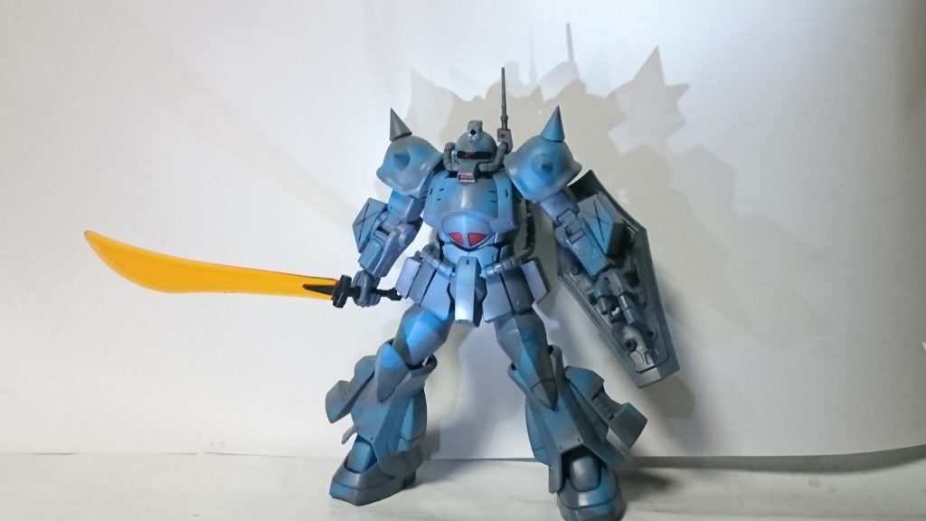 カラーはグレーと水色でマーブルぽくしてみました