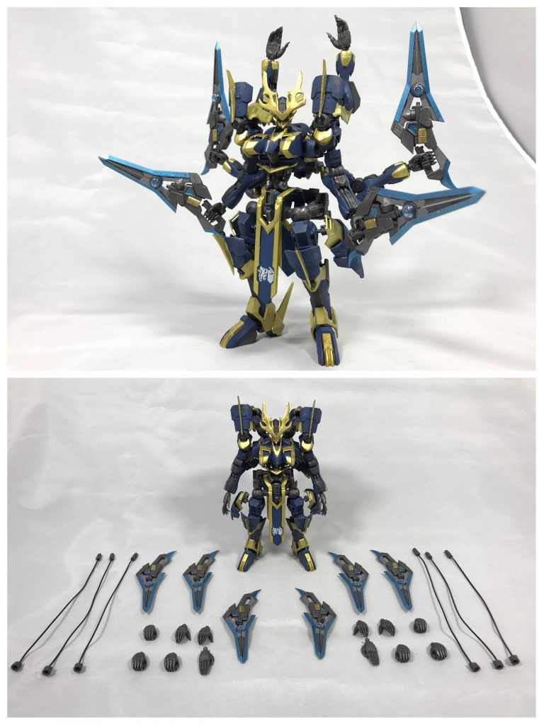 公式絵のポーズとスタティックディスプレイ…!
パーツの多い作品はスタティックディスプレイが似合ってくれます☺️