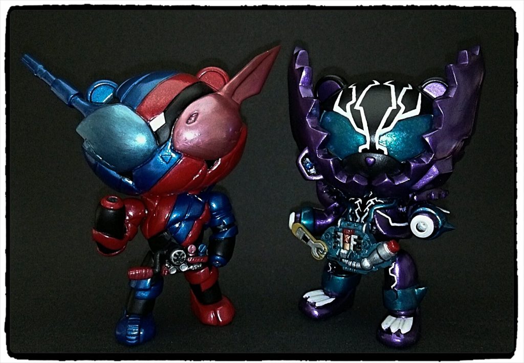 以前作ったプチッガイビルドとツーショット。