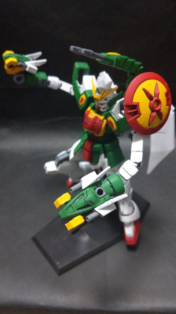 ハングは肩から肘までの六重関節でグリグリ動きます