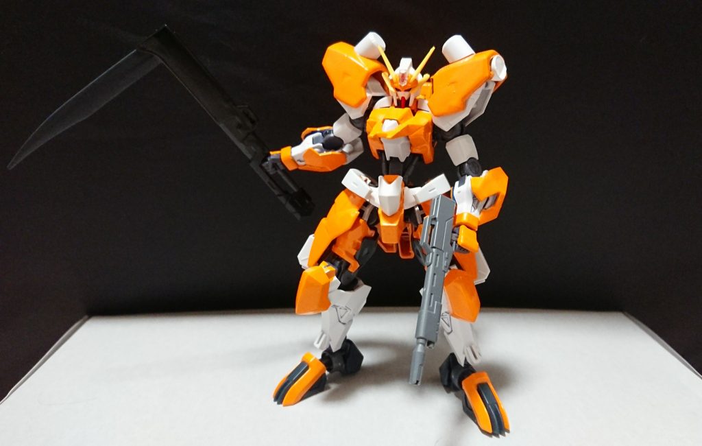 鎌を構えた時のポーズ。