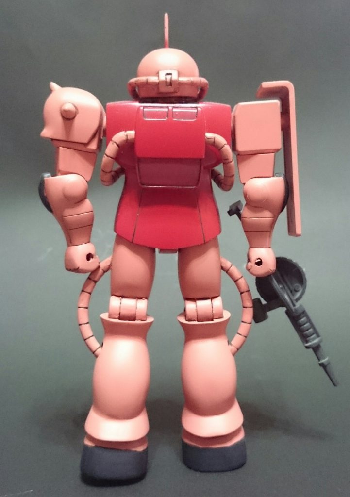 後 色はクレオスのガンダムカラー シャアピンクとアズキ色