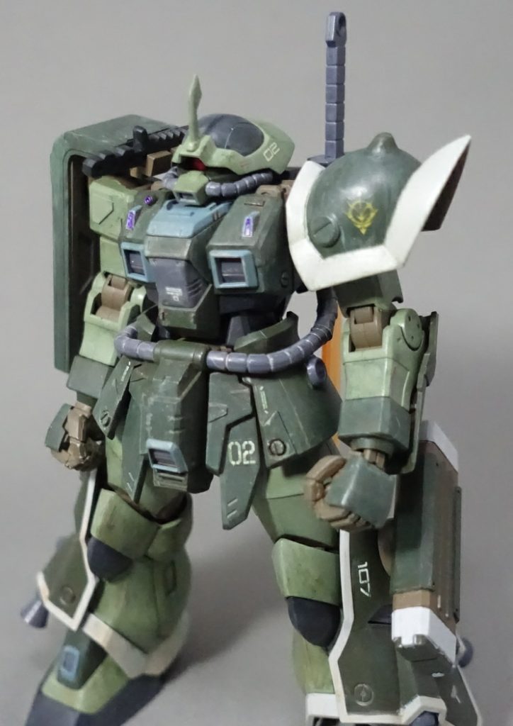 イフリート改陸上実動検証型(現地改修)。
イフリート改の外装を通常機に転用できるか、の検証に使用された試作機という設定。

後の重力戦線の混迷の中、データごと忘れ去られ戦場に投入。改修を繰り返して現在に至る…。