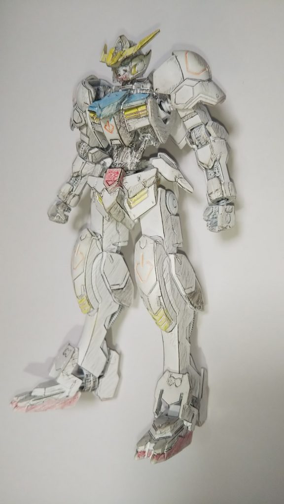 画用紙の描き影無しショットの別角度。