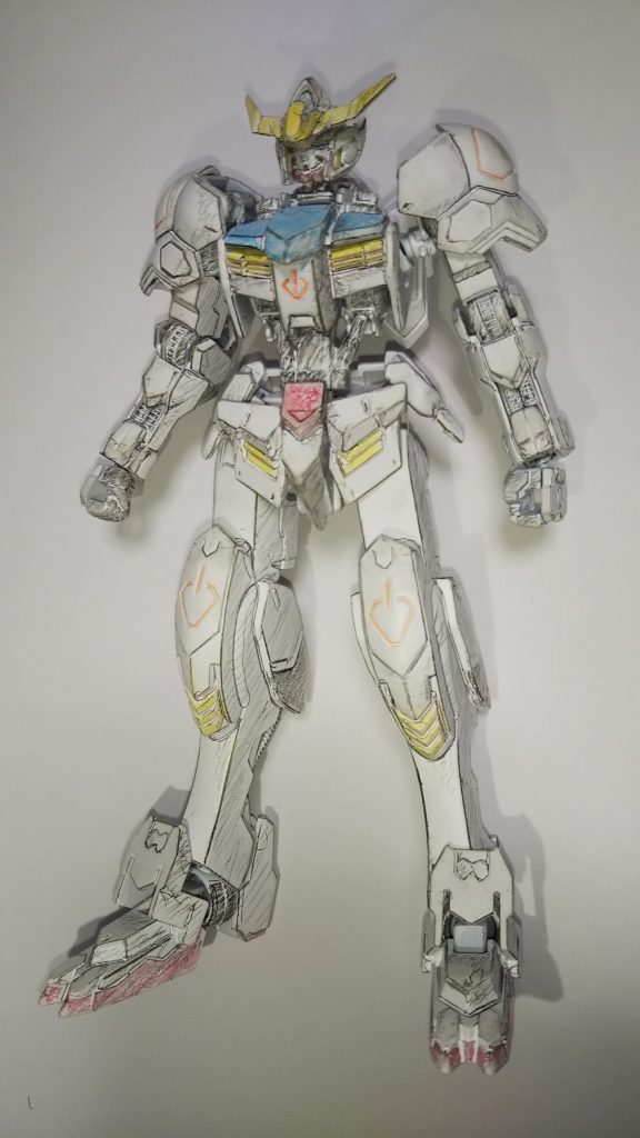 画用紙の描き影無しショット。