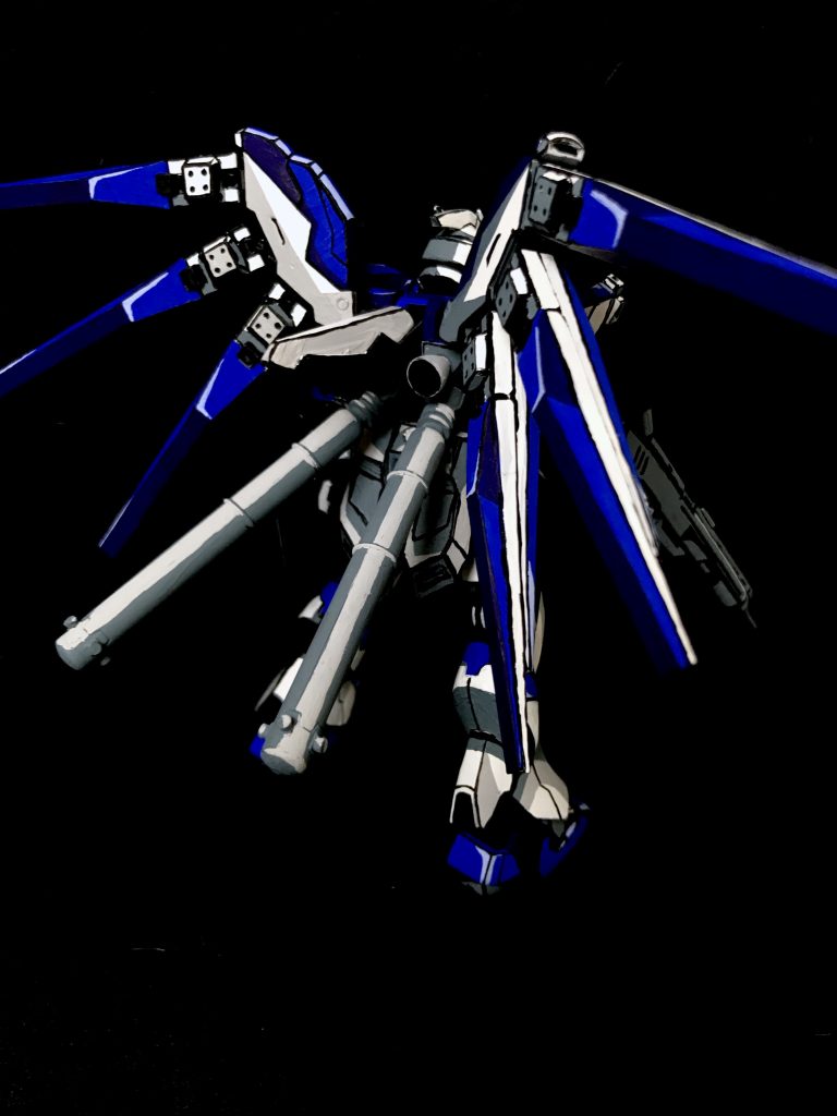 1/144 Hi-v ガンダム イラスト風–4枚目/制作者：@j_gunaka