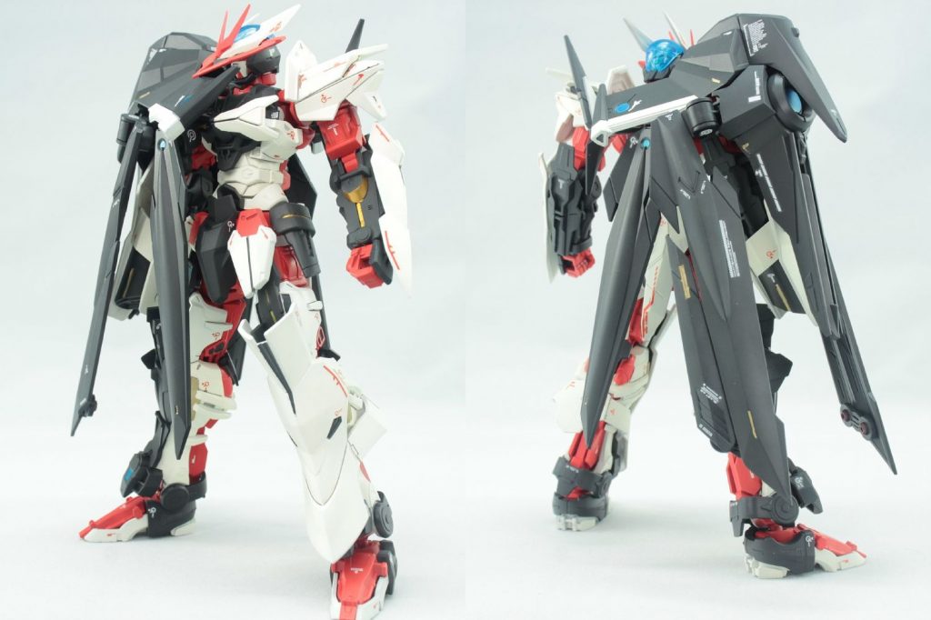 Dエクステンション装備状態。
光沢・半つや・つや消しと場所ごとに使い分けていったので手間がかかりましたが、ツヤ感を変更する事で素材の違いとかも出せたような気がします。