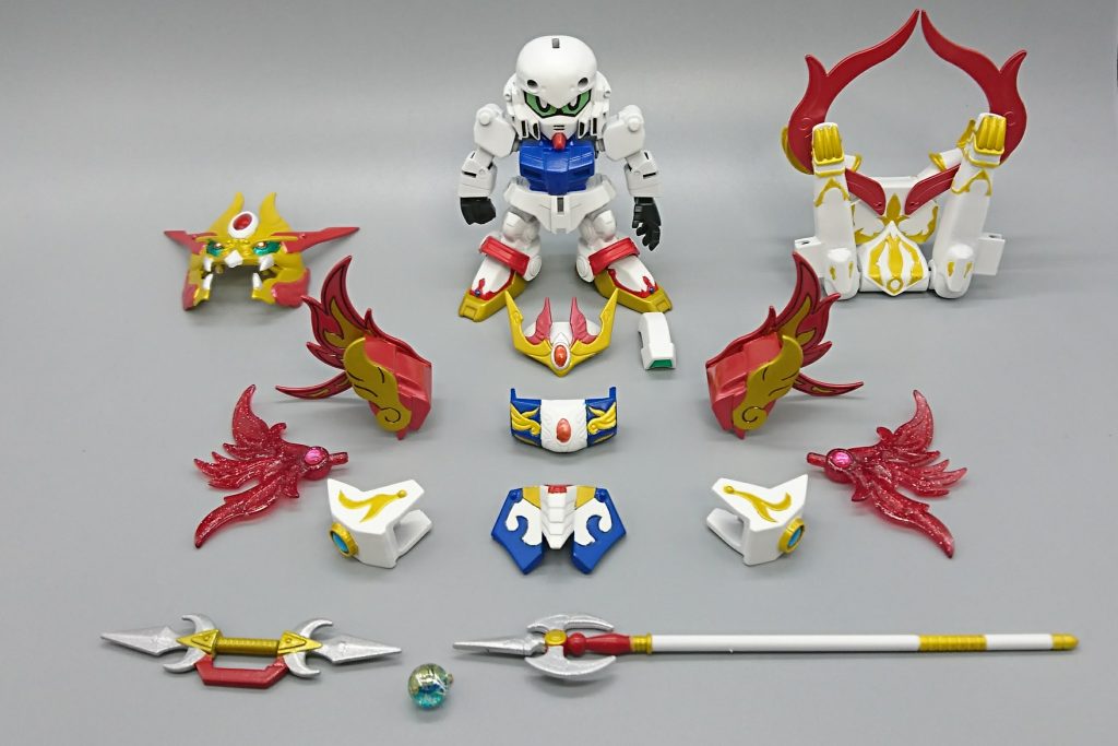 パーツ構成
パッケージのエネルギー球はビーズで再現