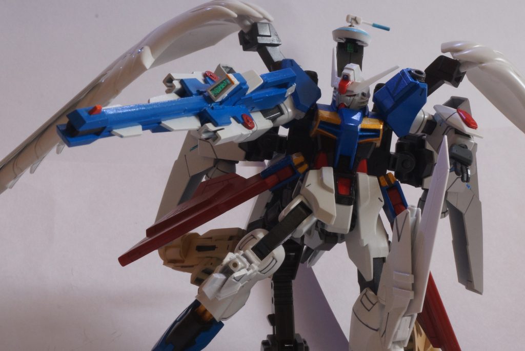 ソニックライフルです。本体と色味の違う青を使っています。