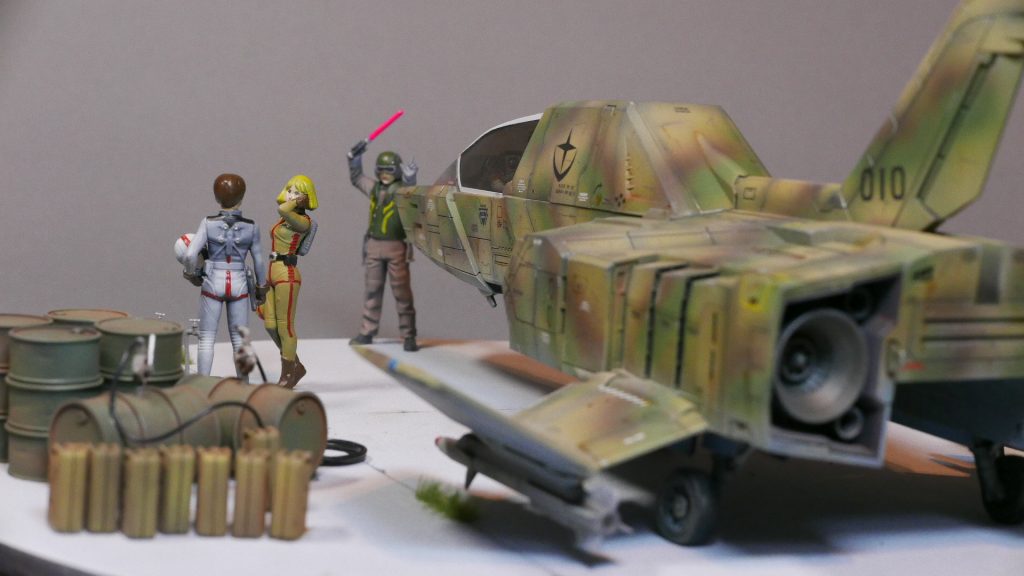 FF-X7 コアファイター ～出撃の傍らで～–3枚目/制作者：はっしー