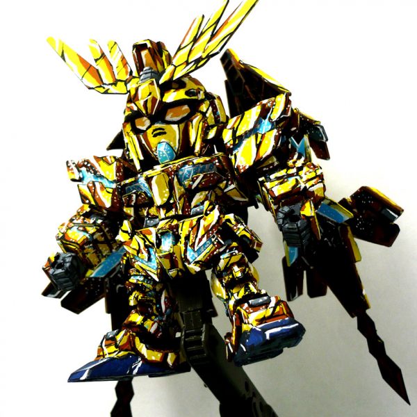 SDフェネクス　イラスト風塗装　ナラティブ仕様