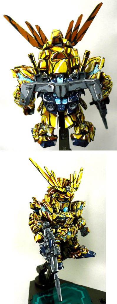 アームドアーマーDEを外した状態です。
見えない部分ですがバックパックにも粒子表現を加えています。