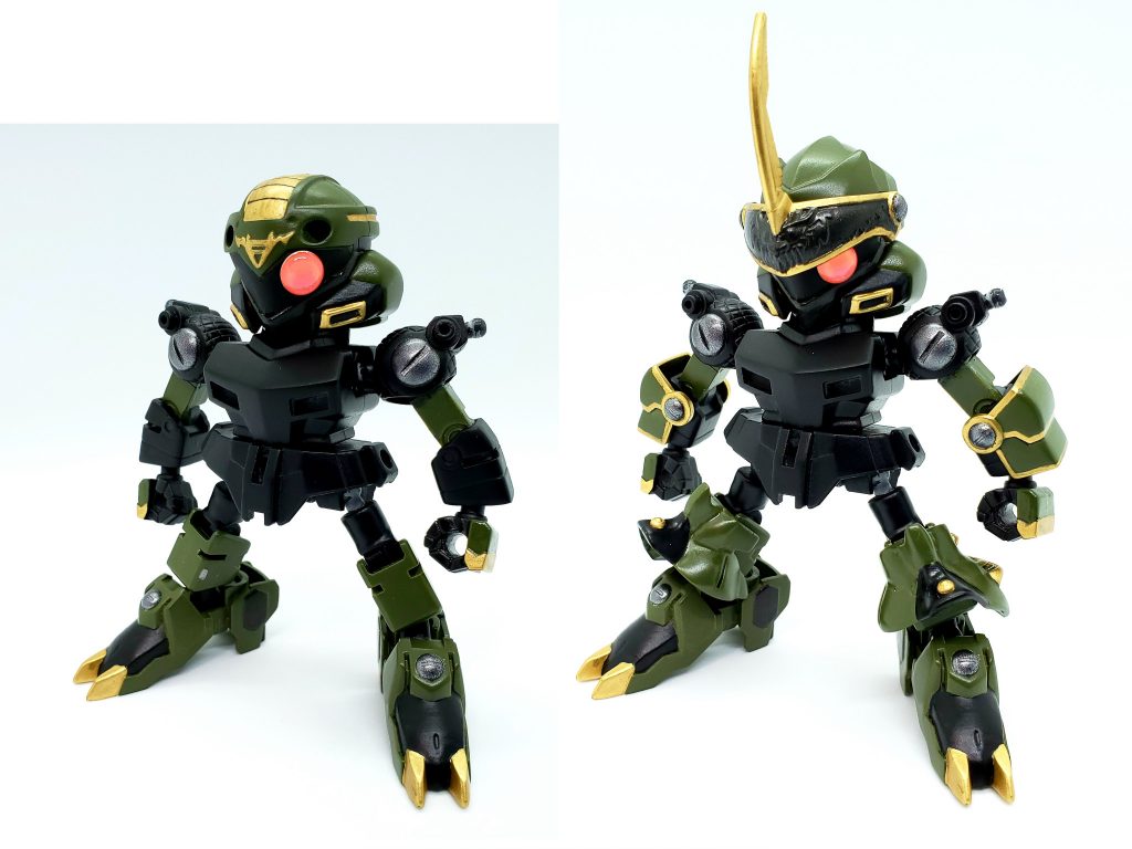 非武装形態と軽装形態。