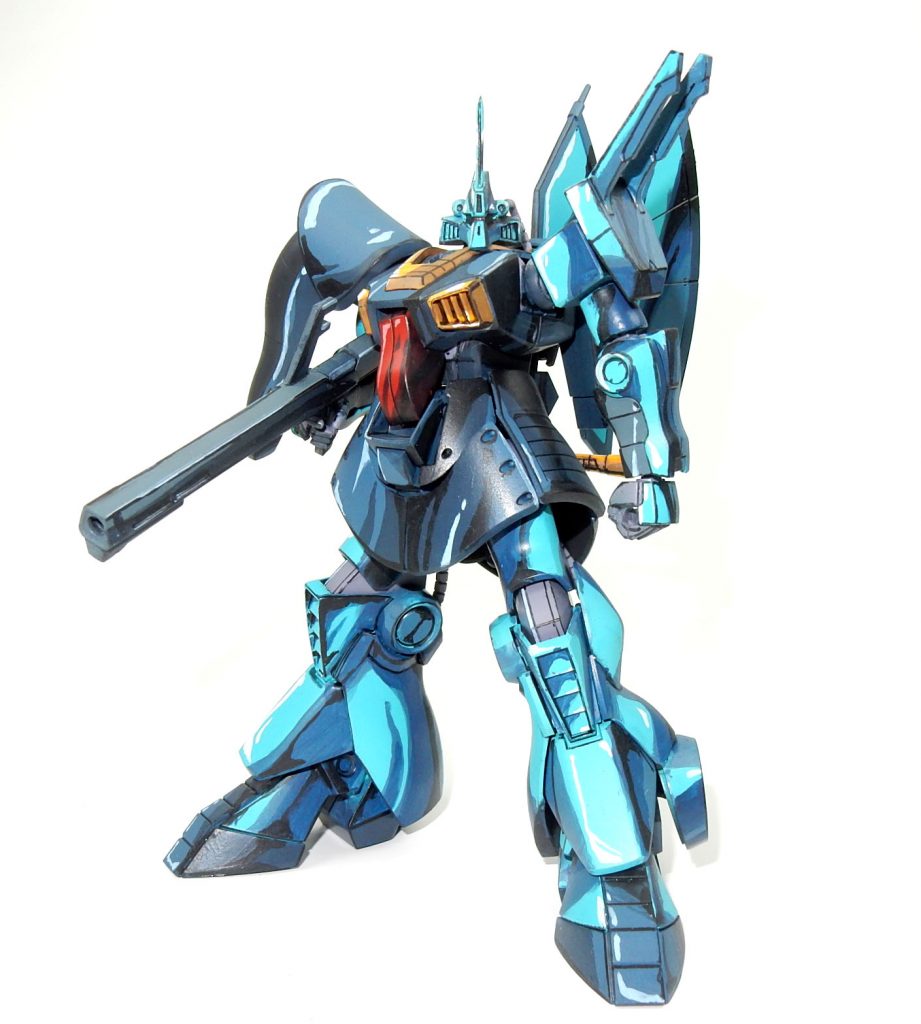 HGUCディジェ 80年代風アニメ塗りイラスト風–3枚目/制作者：今日