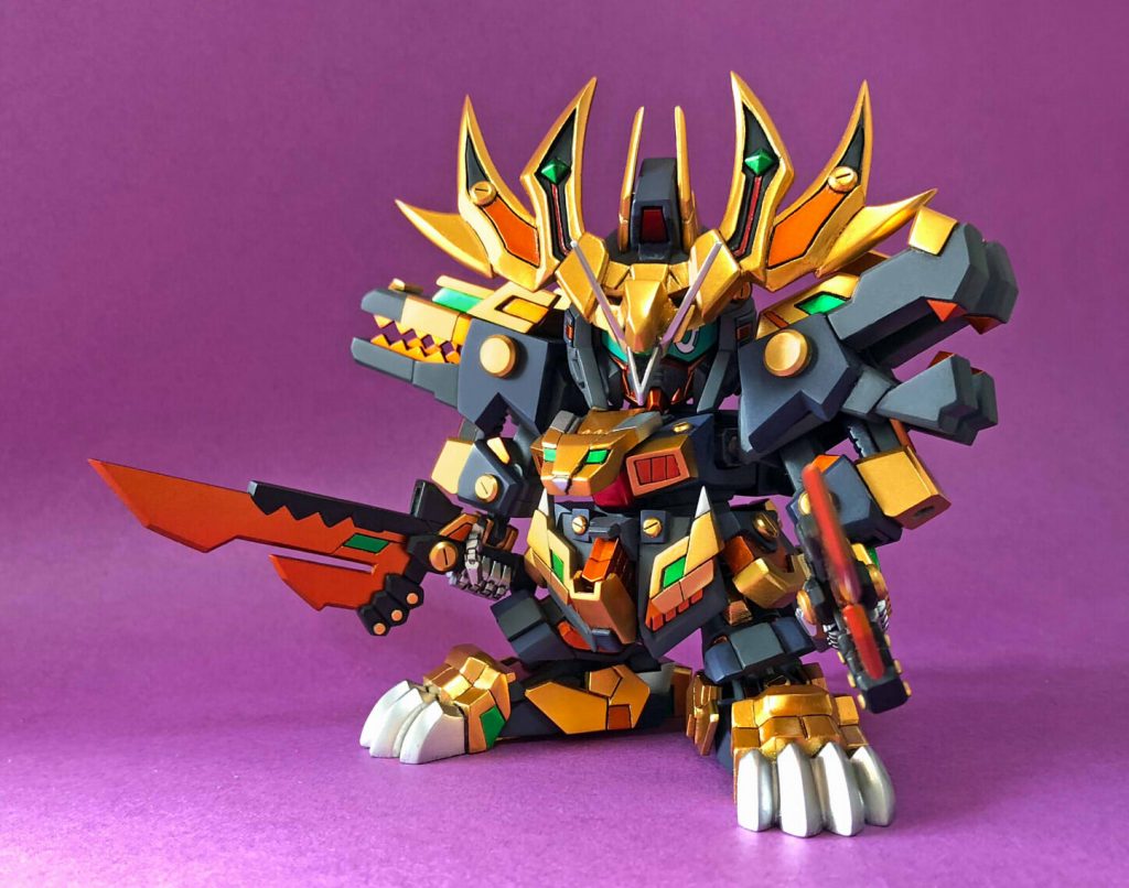 「双龍刀 ドラゴ・マグナ・マキナ」
意思を持った双刀。プラ板からスクラッチしています。