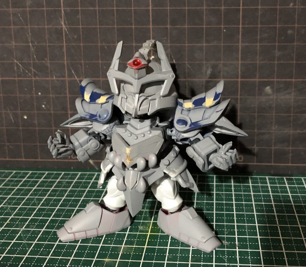 4.手首はMSGのシャープハンド2を使用。腹部の牙はPLAMAX龍神丸の首飾りだったりしますw