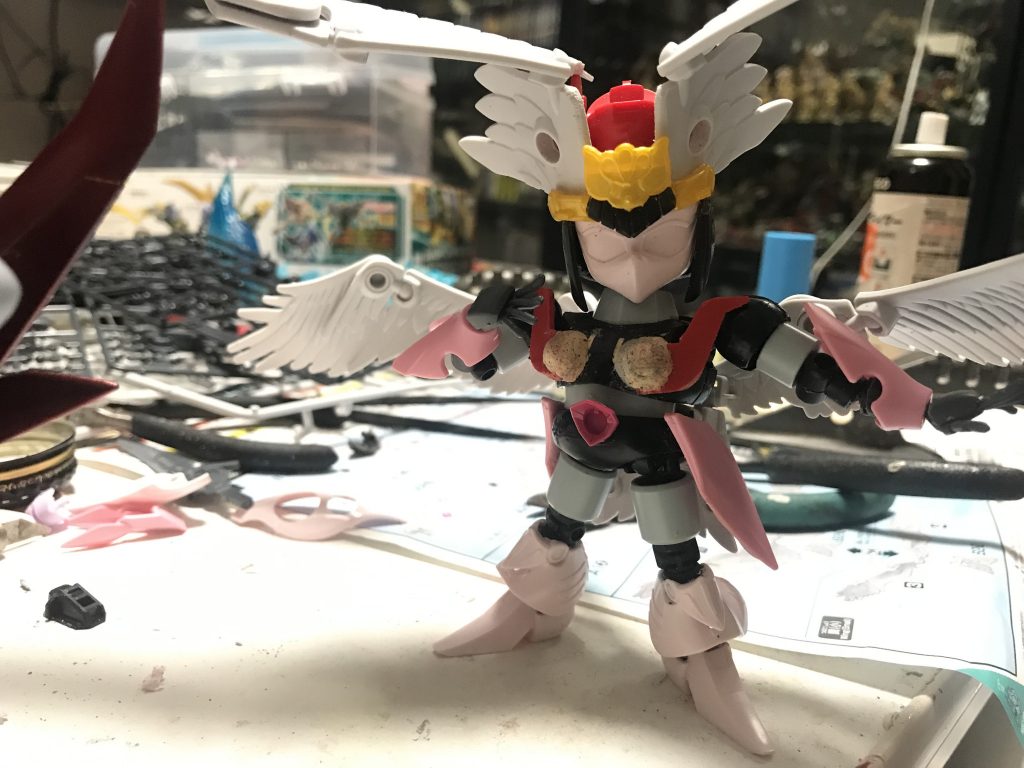 胸はパテなどで！